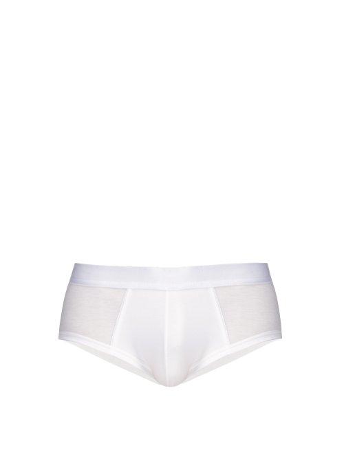 Matchesfashion.com Cdlp - Cotton Jersey Boxer Shorts - Mens - White