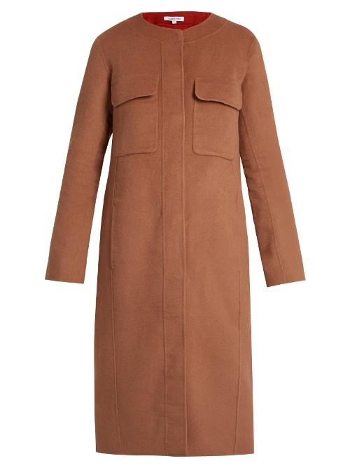 Elizabeth And James Miller Round-neck Double-faced Wool-blend Coat