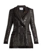 Msgm Sequin Cotton-blend Tweed Blazer