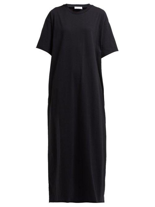 Matchesfashion.com Raey - Jersey Maxi T Shirt Dress - Womens - Black