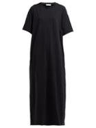 Matchesfashion.com Raey - Jersey Maxi T Shirt Dress - Womens - Black