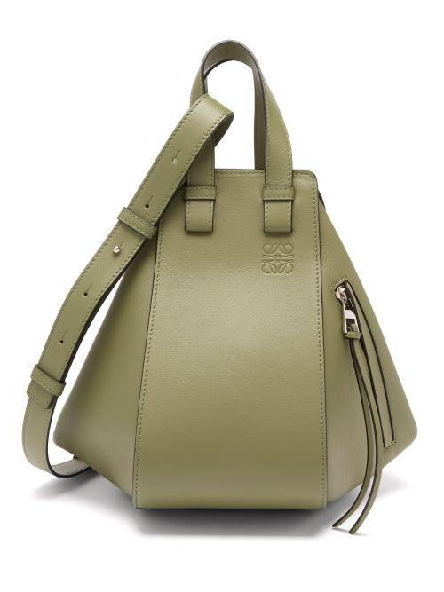Ladies Bags Loewe - Hammock Small Smooth-leather Tote Bag - Womens - Green