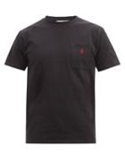 Gramicci - One Point Logo-embroidered Cotton-jersey T-shirt - Mens - Black