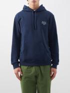 A.p.c. - Marvin Organic-cotton Jersey Hooded Sweatshirt - Mens - Navy