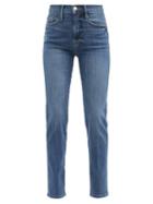Matchesfashion.com Frame - Le Sylvie High-rise Straight-leg Jeans - Womens - Denim