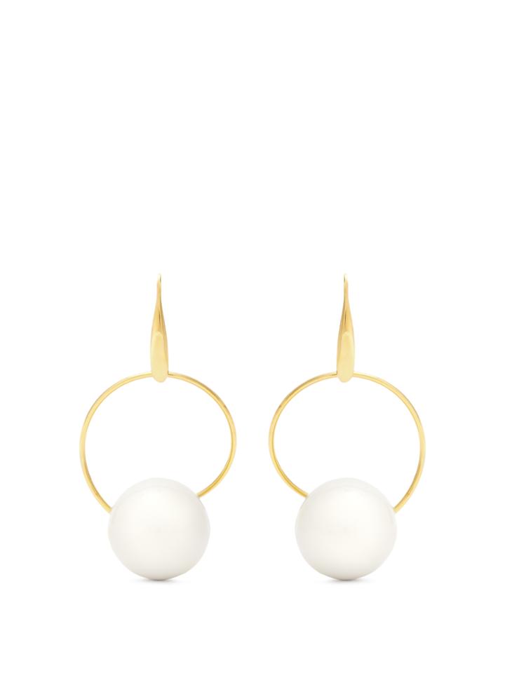 Marni Hoop And Sphere Drop Earrings