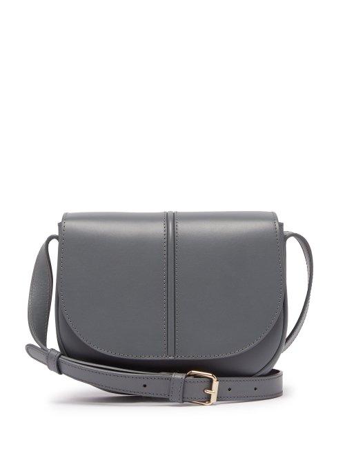 Matchesfashion.com A.p.c. - Betty Leather Satchel Bag - Womens - Blue