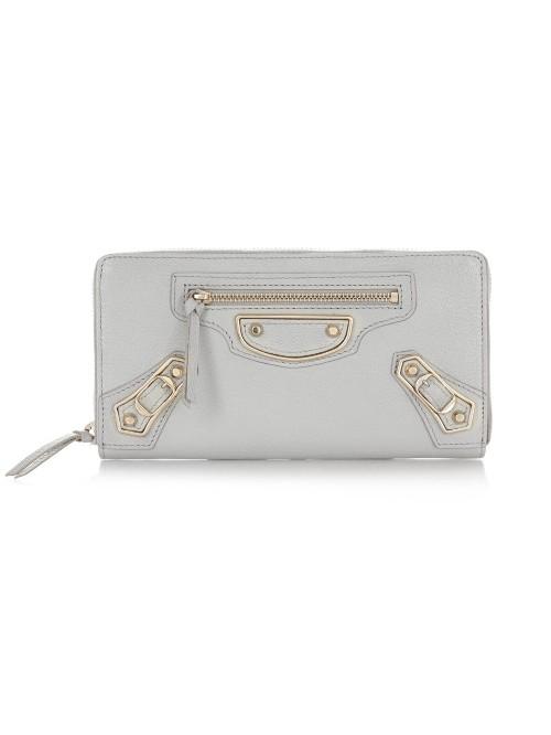 Balenciaga Giant Money Edge-line Leather Zip Wallet