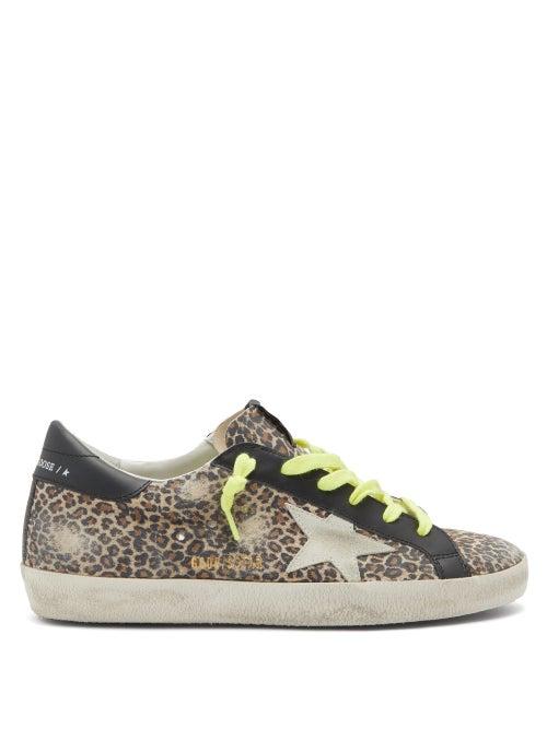 Matchesfashion.com Golden Goose - Superstar Leopard-print Suede Trainers - Womens - Leopard