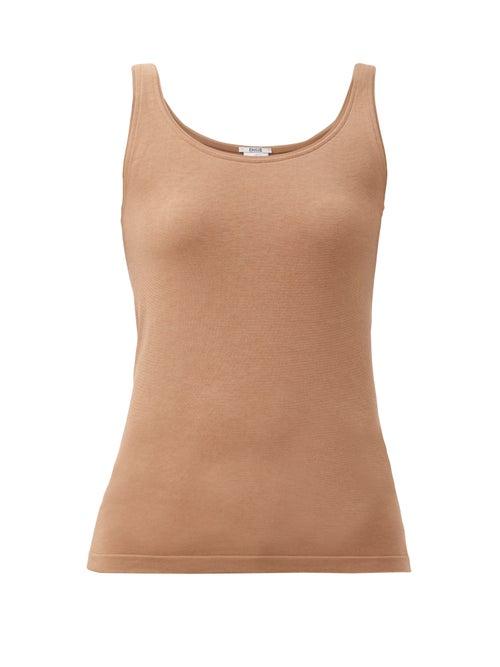 Ladies Lingerie Wolford - Jamaika Jersey Tank Top - Womens - Brown