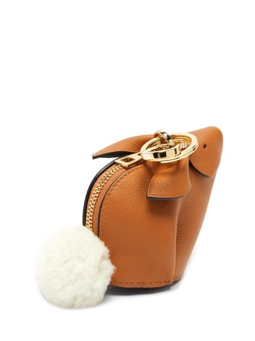 Matchesfashion.com Loewe - Bunny Leather Purse Charm - Womens - Tan