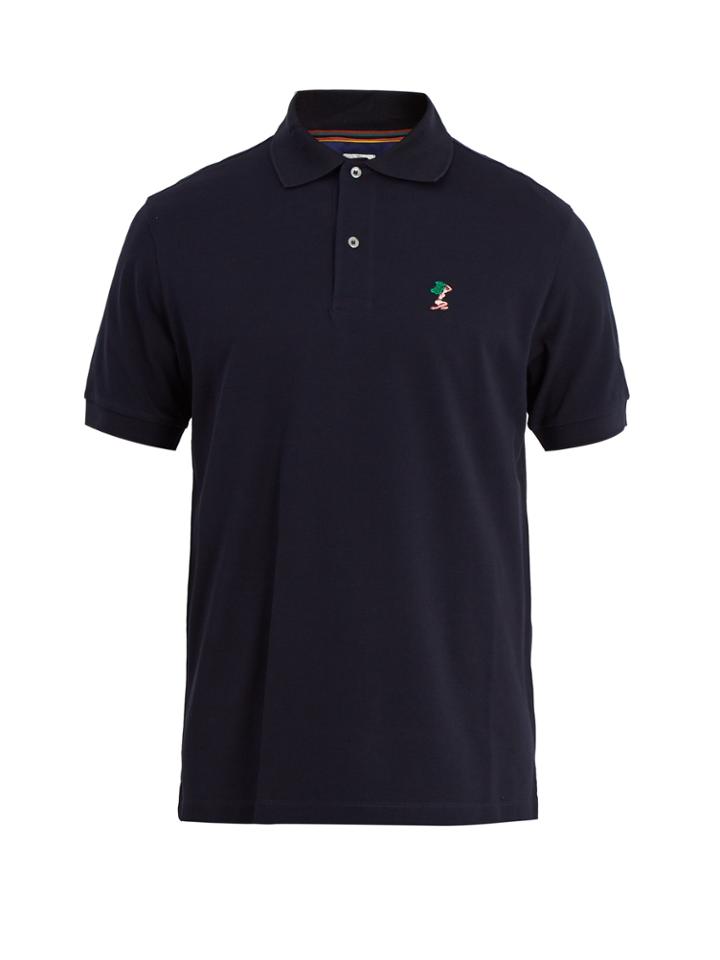 Paul Smith Lady-crest Cotton-piqu Polo Shirt