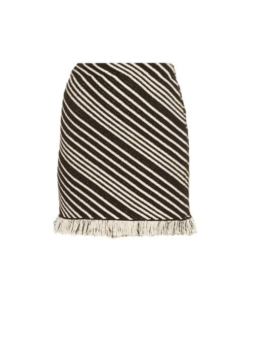 Sonia Rykiel Diagonal-stripe Mini Skirt