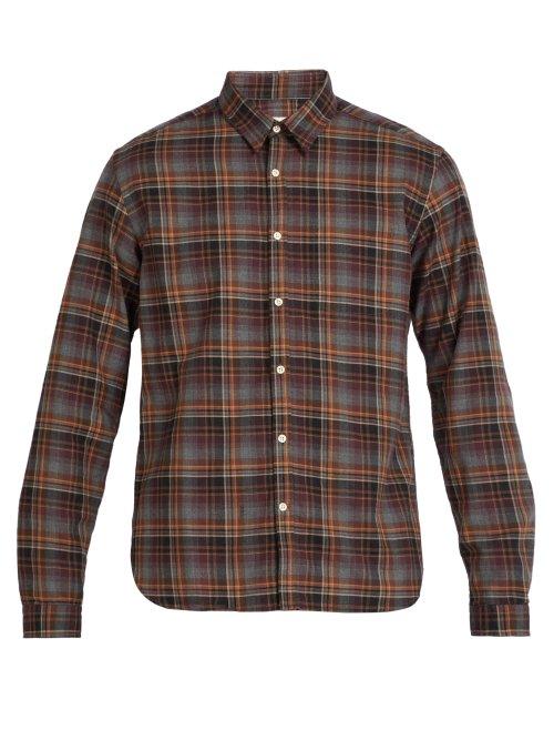 Matchesfashion.com Oliver Spencer - New York Special Checked Cotton Shirt - Mens - Multi