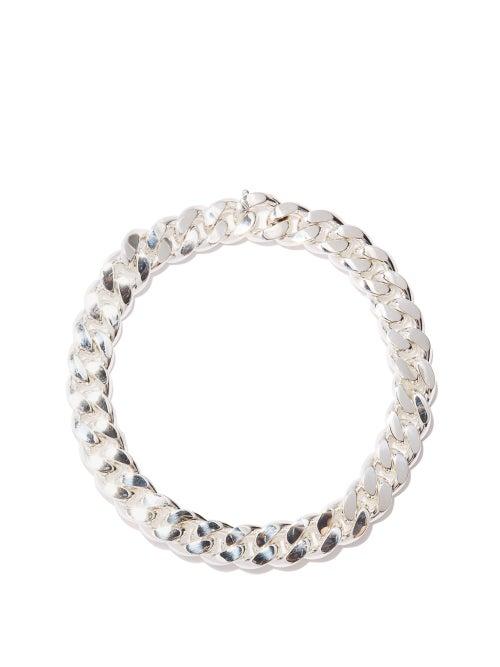 Ladies Jewellery Bottega Veneta - Curb-chain Sterling-silver Necklace - Womens - Silver