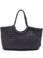 Matchesfashion.com Dragon Diffusion - Nantucket Woven Leather Basket Bag - Womens - Navy