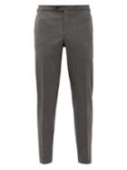 Matchesfashion.com Thom Sweeney - Tailored Wool-fresco Trousers - Mens - Grey