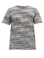 Matchesfashion.com Missoni - Crew-neck Striped Cotton-jersey T-shirt - Mens - Black Multi