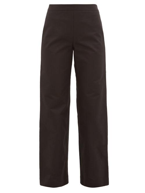 Matchesfashion.com Merlette - Kadapul Wide-leg Cotton-twill Trousers - Womens - Black