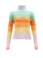 The Elder Statesman - Morph Striped Ribbed-cashmere Sweater - Womens - Multi