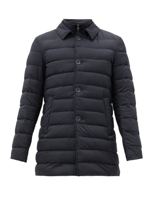 Matchesfashion.com Herno - Il Cappotto Quilted-down Coat - Mens - Navy