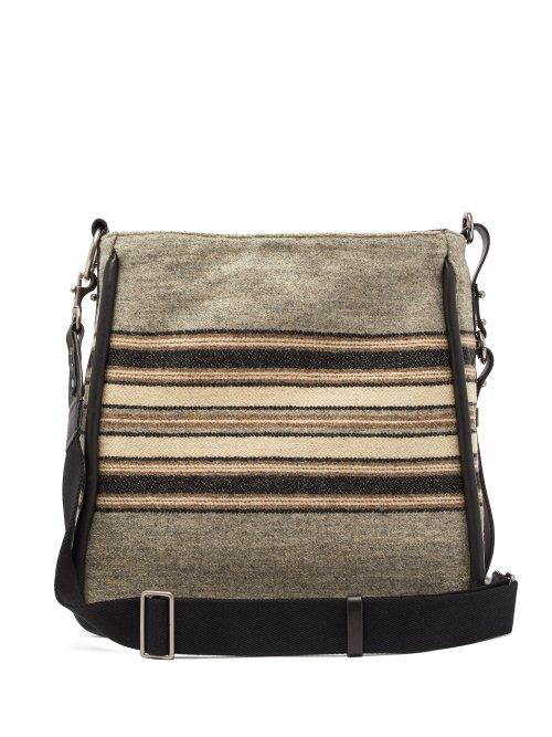 Matchesfashion.com Isabel Marant - Dosseh Wool Shoulder Bag - Womens - Grey Multi