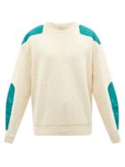 Isabel Marant - Denys Panelled Wool-blend Sweater - Mens - Cream Multi