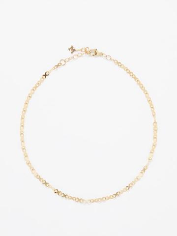 Mateo - Infinity 14kt Gold Anklet - Womens - Yellow Gold