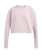 Matchesfashion.com Acne Studios - Logo Debossed Cotton Sweatshirt - Womens - Light Pink