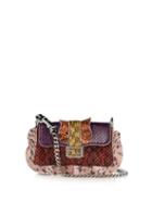 Fendi Micro Baguette Elaphe Cross-body Bag
