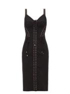 Matchesfashion.com Dolce & Gabbana - Lace Up Corset Dress - Womens - Black