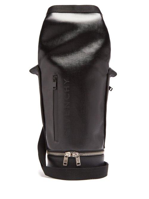 Matchesfashion.com Givenchy - Jaw Canvas And Leather Bag - Mens - Black
