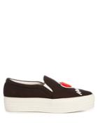 Joshua Sanders I Love Ny, La Is The Way Slip-on Platform Trainers