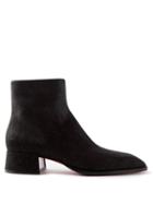 Christian Louboutin - Fever Snake-effect Leather Ankle Boots - Mens - Black