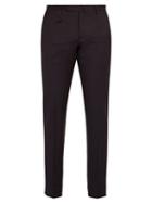 Matchesfashion.com Incotex - Slim Fit Wool Trousers - Mens - Navy