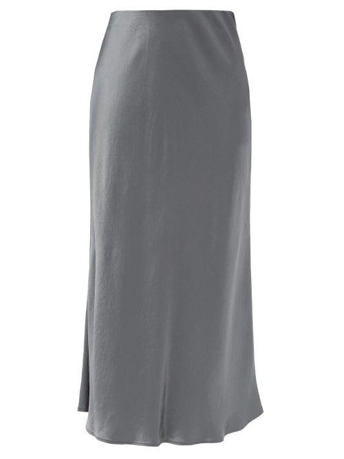 Matchesfashion.com Max Mara Leisure - Alessio Skirt - Womens - Dark Grey