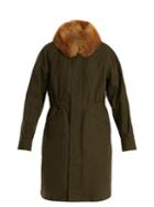 A.p.c. Myriam Detachable-collar Cotton-canvas Parka