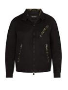 Neil Barrett Camouflage Trimmed Bomber Jacket