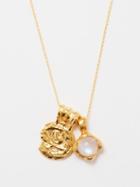 Alighieri - The Gaze Of The Moon 24kt Gold-plated Necklace - Womens - Gold Multi