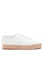 Matchesfashion.com Sophia Webster - Tulla Leather Espadrille Trainers - Womens - White