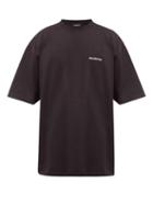 Matchesfashion.com Balenciaga - Dfil-print Cotton-jersey Long-sleeved T-shirt - Mens - Black