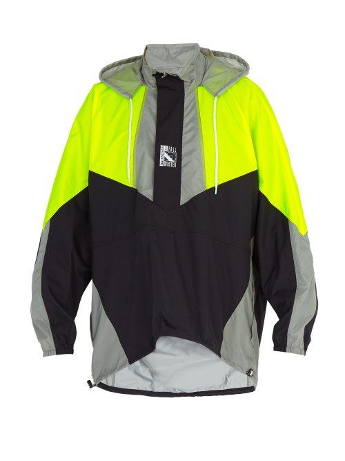 Matchesfashion.com Balenciaga - Double Hem Windbreaker Jacket - Mens - Grey Multi