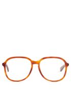 Gucci Rounded Square-frame Acetate Glasses