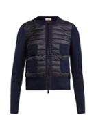 Moncler Wool And Quilted Shell Jacket