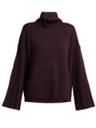 Matchesfashion.com Nili Lotan - Rowan Roll Neck Cashmere Sweater - Womens - Burgundy