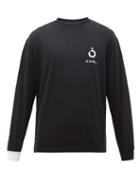 Noma T.d. - Logo And Barcode-print Jersey T-shirt - Mens - Black