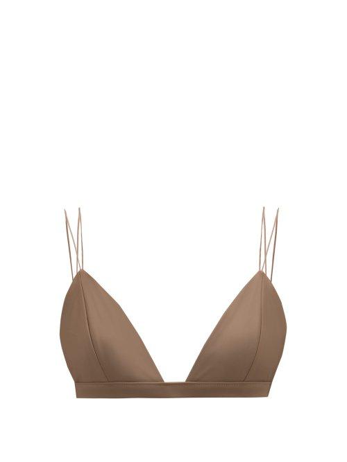 Matchesfashion.com Jade Swim - Micro Perfect Rouleau Strap Bikini Top - Womens - Nude