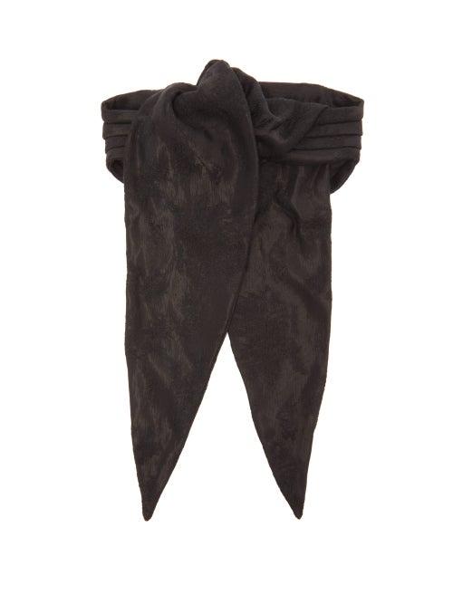 Matchesfashion.com Ann Demeulemeester - Foliage Jacquard Scarf - Mens - Black