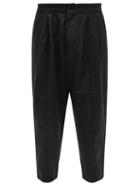 Mens Rtw Ymc - Sylvian Cotton-blend Cropped Relaxed-leg Trousers - Mens - Black