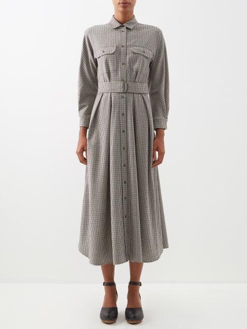 Weekend Max Mara - Fischio Dress - Womens - Brown Multi